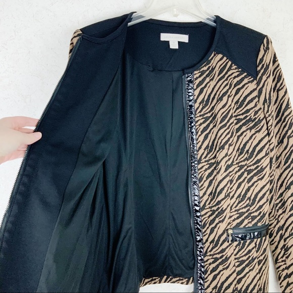Laura Ashley zebra print zip jacket with pockets - Picture 5 of 11